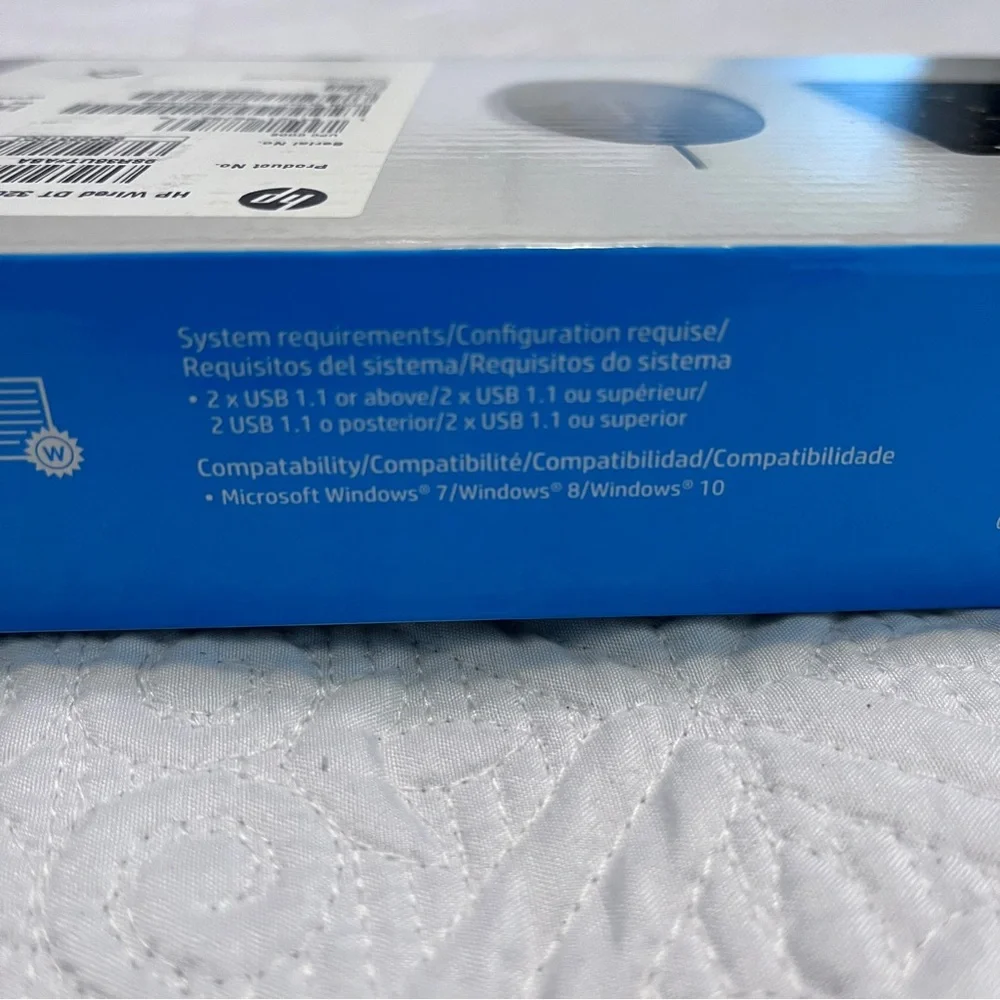 HP Wired Desktop 320MK Keyboard and Mouse Set - Black